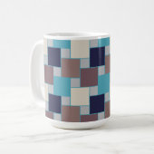 Peacock op het strand koffiemok (Voorkant links)