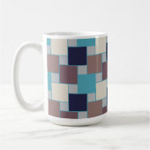 Peacock op het strand koffiemok (Links)