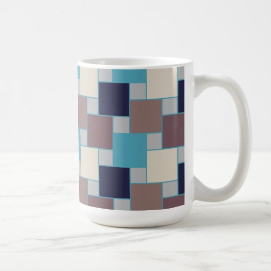 Peacock op het strand koffiemok (Rechts)