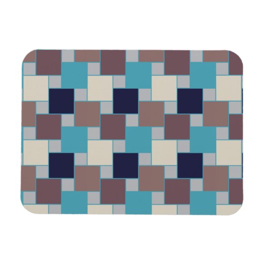 Peacock op het strand magneet (Horizontaal)