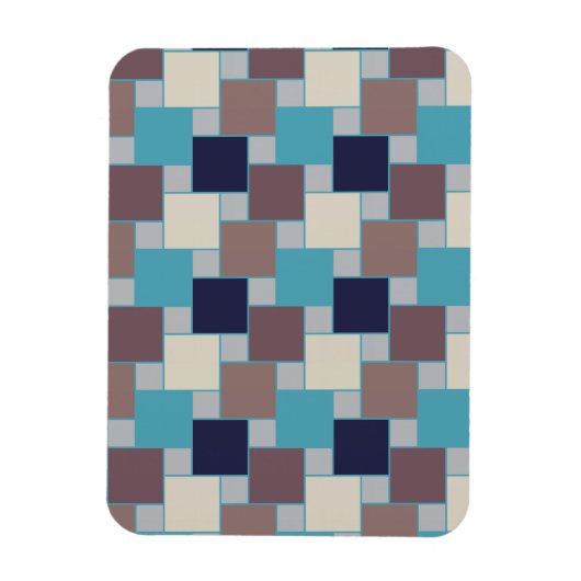 Peacock op het strand magneet (Verticaal)