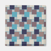 Peacock op het strand magneet (Voorkant)