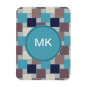 Peacock op het strand magneet (Verticaal)