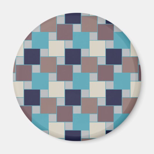 Peacock op het strand magneet (Voorkant)