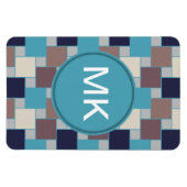 Peacock op het strand magneet (Horizontaal)