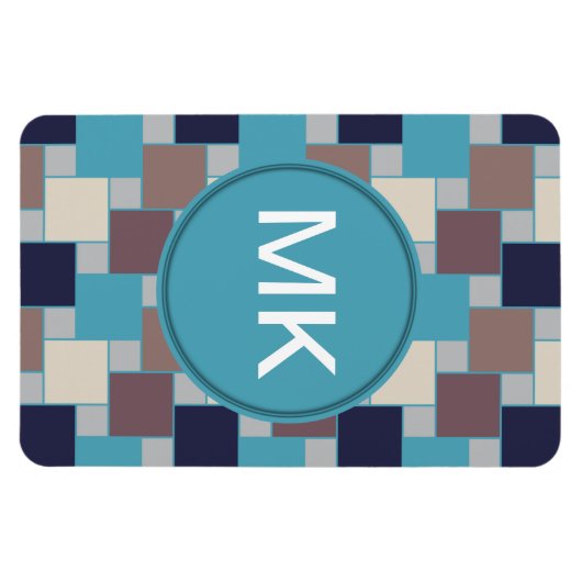 Peacock op het strand magneet (Horizontaal)