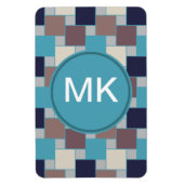 Peacock op het strand magneet (Verticaal)