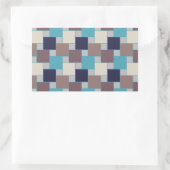 Peacock op het strand rechthoekige sticker (Tas)