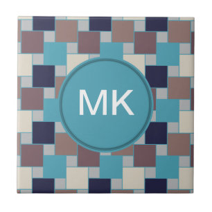 Peacock op het strand tegeltje