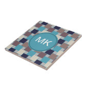 Peacock op het strand tegeltje (Zijkant)