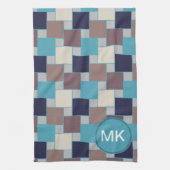 Peacock op het strand theedoek (Verticaal)