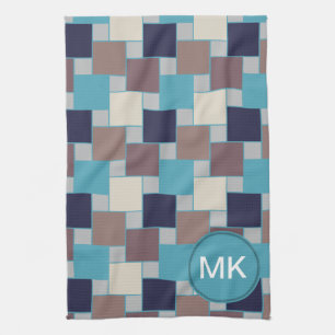 Peacock op het strand theedoek