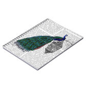 Peacock op lamp notitieboek (Linkerzijde)