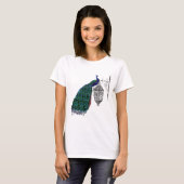 Peacock op lamp t-shirt (Voorkant volledig)