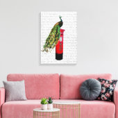 Peacock op postvak canvas afdruk (Insitu (Woonkamer))