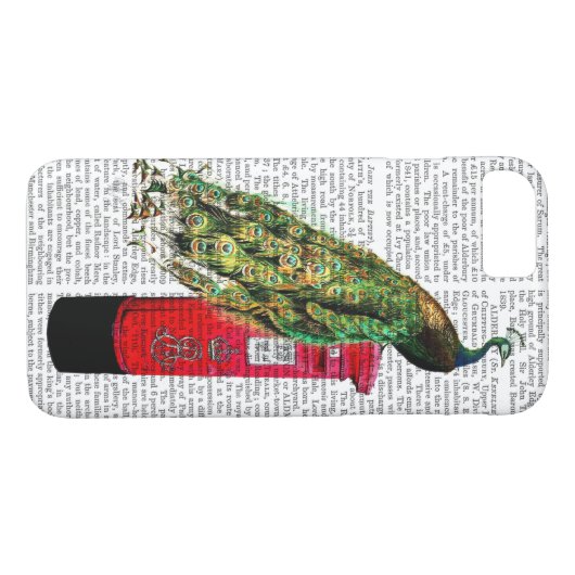 Peacock op postvak Case-Mate iPhone case (Achterkant (Horizontaal))