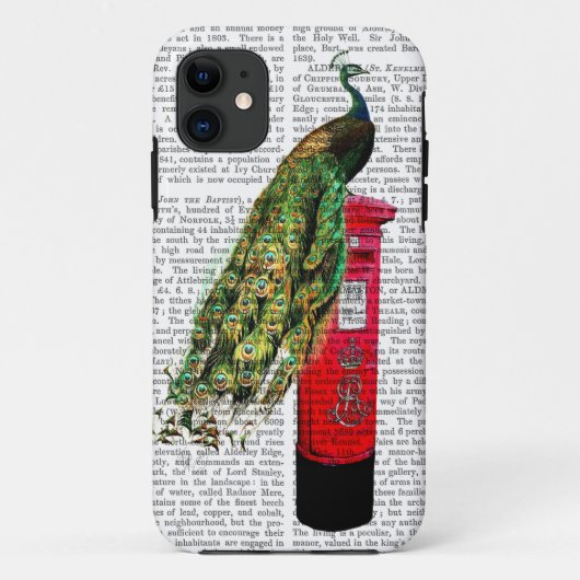 Peacock op postvak Case-Mate iPhone case (Achterkant)