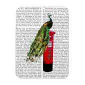 Peacock op postvak magneet (Verticaal)