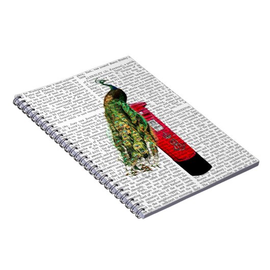Peacock op postvak notitieboek (Rechterzijde)
