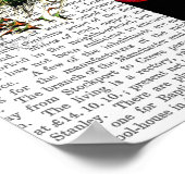 Peacock op postvak poster (Hoek)