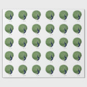 Peacock Open Fan Cadeaupapier (Vlak)