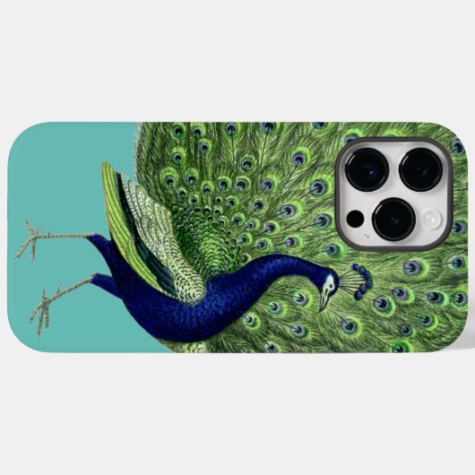 Peacock Open Fan Case-Mate iPhone Case (Achterkant (horizontaal))
