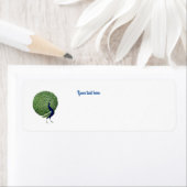 Peacock Open Fan Etiket (Insitu)