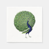 Peacock Open Fan Servet (Voorkant)