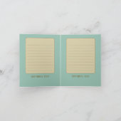 Peacock - Opgevouwen Note Kaart (Binnen)