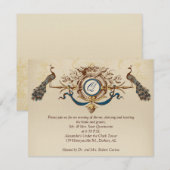 Peacock-opnamekaart horizontaal b Kaart (Voorkant / Achterkant)