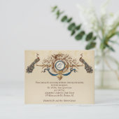 Peacock-opnamekaart horizontaal b Kaart (Staand voorkant)