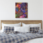 Peacock Ore Chalcopyriet Marble Canvas Afdruk (Insitu (Slaapkamer))