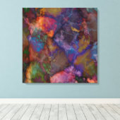 Peacock Ore Chalcopyriet Marble Canvas Afdruk (Insitu (Houten vloer))