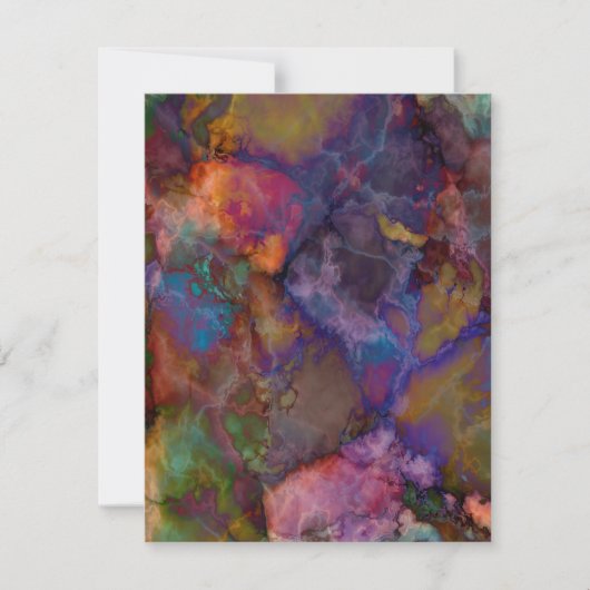 Peacock Ore Chalcopyriet Marble Kaart (Voorkant)