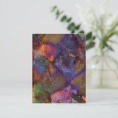 Peacock Ore Chalcopyriet Marble Kaart (Staand voorkant)