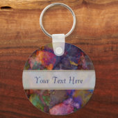 Peacock Ore Chalcopyriet Marble Sleutelhanger (Voorkant)