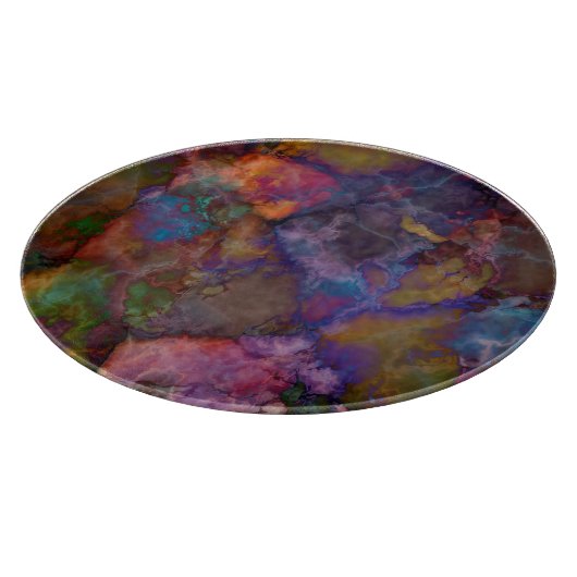 Peacock Ore Chalcopyriet Marble Snijplank (Hoek)