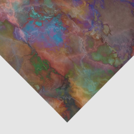 Peacock Ore Chalcopyriet Marble Tissuepapier (Detail)