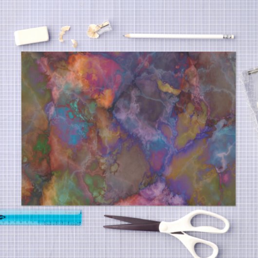 Peacock Ore Chalcopyriet Marble Tissuepapier (Craft)