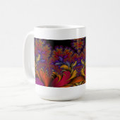 Peacock Ore Fractal Cup Koffiemok (Voorkant links)