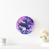 Peacock oriental parasol japanese kersenbloesem ronde klok (Huis)