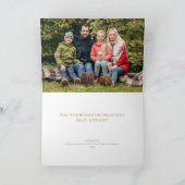 Peacock Ornament Foto met Kerstmis Feestdagen Kaart (Binnen)