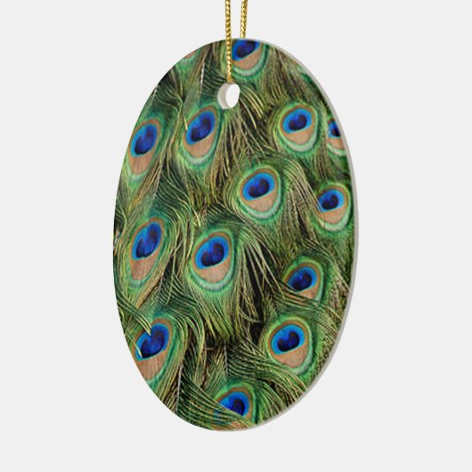 Peacock Oval Ornament (Links)