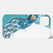 Peacock over Blauwgroen illustratie Case-Mate iPhone Case (Achterkant (horizontaal))