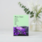 PEACOCK paars Visitekaartje (Staand voorkant)