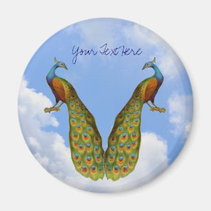 Peacock Pair Dierlijke Magneet