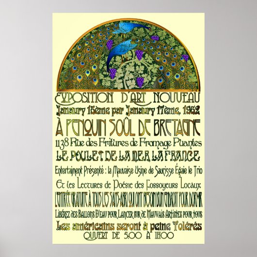 Peacock Pair Print (Voorkant)