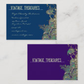  Peacock Paisleys Swirl Design Visitekaartje (Voorkant / Achterkant)