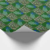 Peacock-pakpapier Cadeaupapier (Hoek)