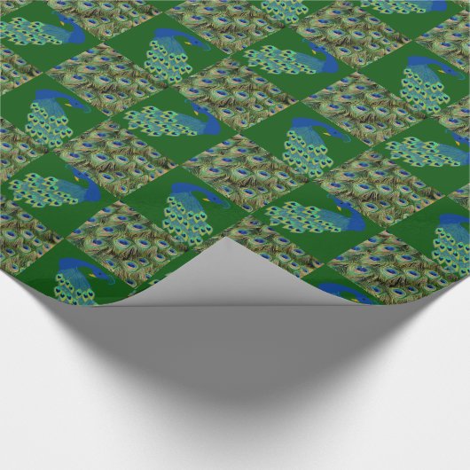 Peacock-pakpapier Cadeaupapier (Hoek)